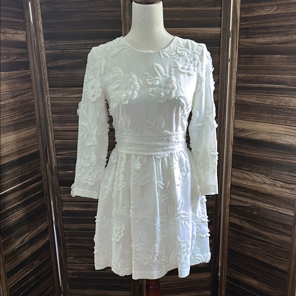 Club Monaco White Ruffled Tiered Sundress